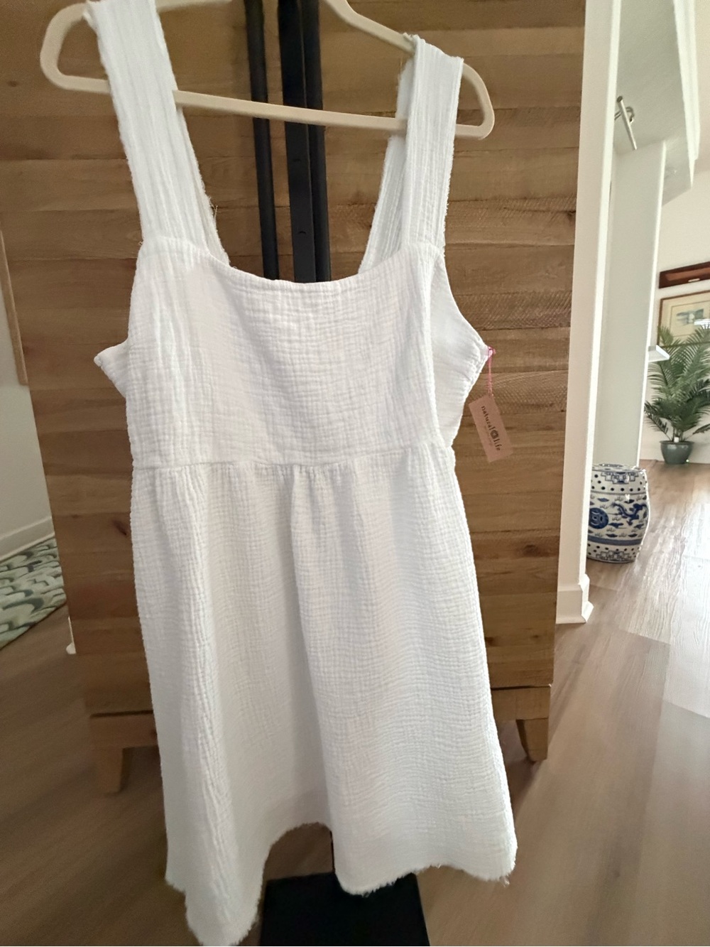 NATURAL LIFE White Textured Mini Dress - Picture 3 of 7